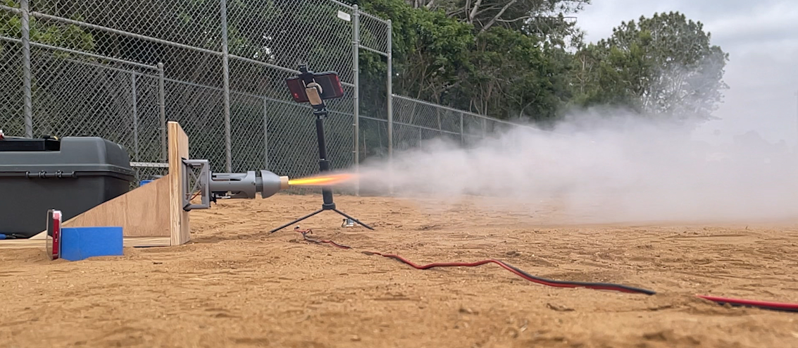 Ares TVC static fire development test