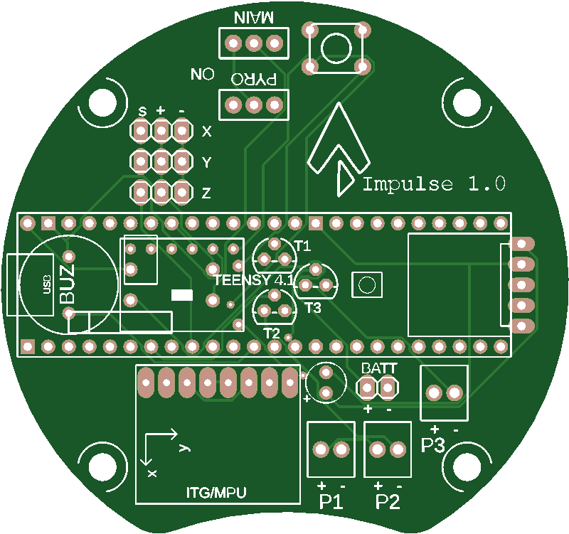 Impulse 1.0 PCB layout