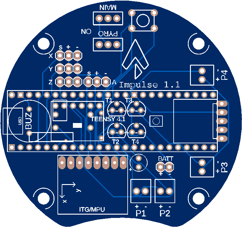 Impulse 1.1 PCB layout