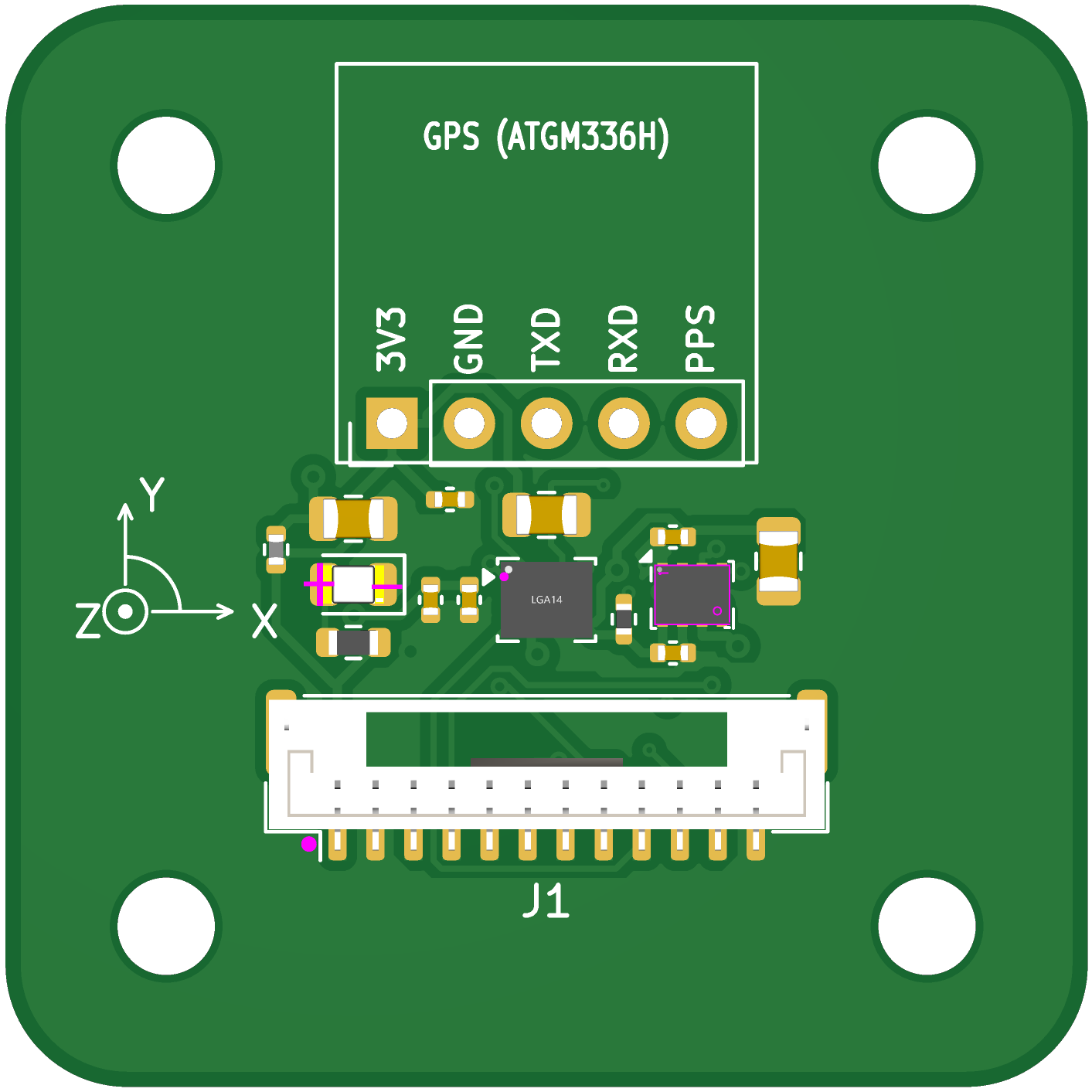 Sensor board PCB layout