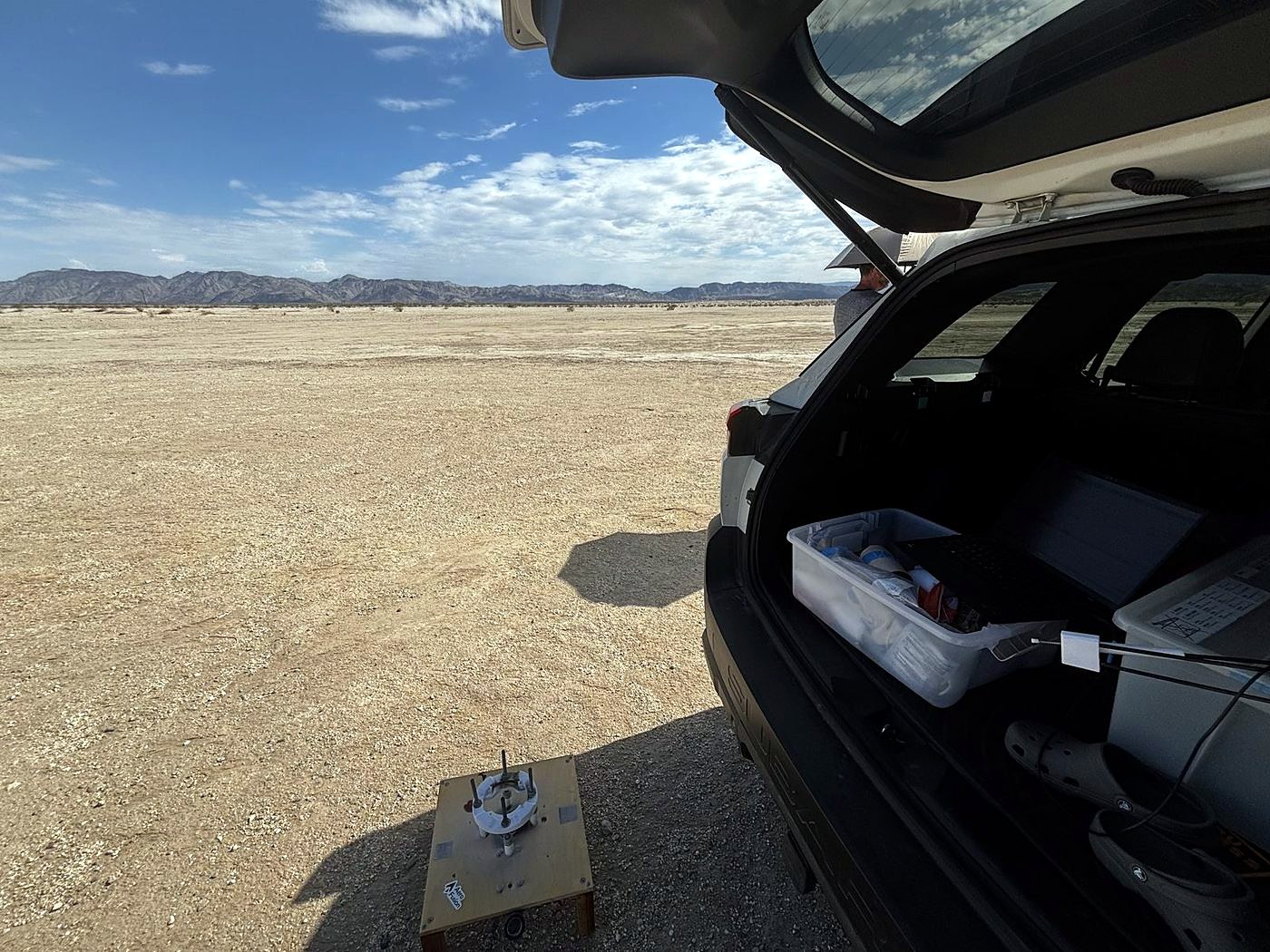 The desert test site